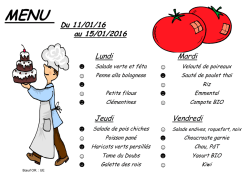 MENU - Uchaux