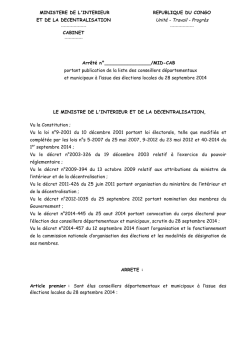 Résultats des élections locales du 28