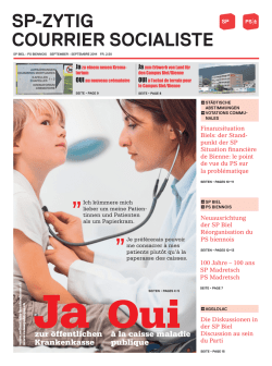 SP-ZYTIG COURRIER SOCIALISTE