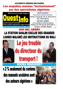Mercredi 03 Décembre 2014 - Ouest-info