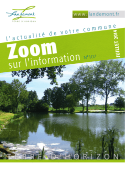 N&deg;107 - Juillet 2014