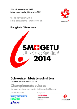 SM Ger&auml;teturnen Turnerinnen Einzel/Sie+Er, Utzenstorf