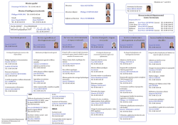 Organigramme général mis à jour au 1er août 2014