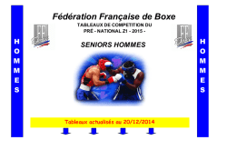 Tab PN1 SH 2015 - Comite &Icirc;le de France de Boxe