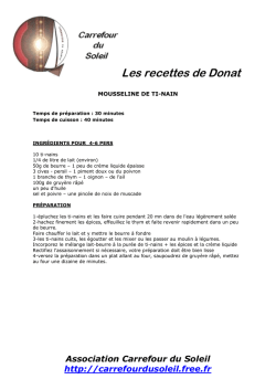 VACANCES DE PRINTEMPS VACANCES DE PRINTEMPS