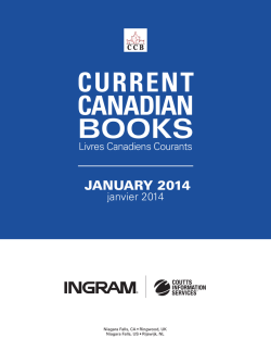 Current Canadian Books - January 2014
