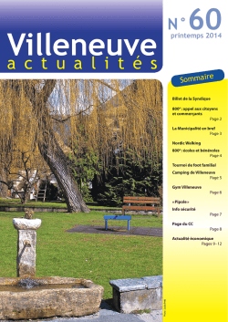 Printemps 2014 - Commune de Villeneuve