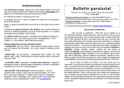 Feuille Paroissiale