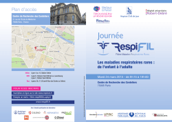 Programme de la journ&eacute;e