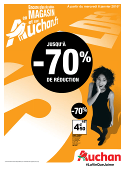 DE R&Eacute;DUCTION - Catalogue Auchan