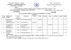 S1 - Facultés des Sciences Juridiques, Economiques et Sociales