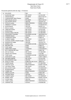 Championnats de France N1 - ligue escrime academie creteil