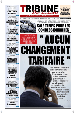 Actualit&eacute; - tribunelecteurs