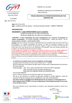 l`organigramme - Fédération Française de Gymnastique
