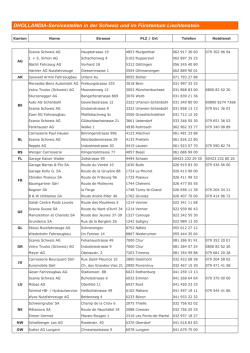 DHOLLANDIA-Servicestellen in der Schweiz und im F&uuml;rstentum