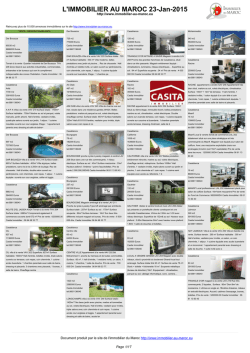 journal des annonces immobilieres au Maroc