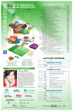 consulter la programmation en format PDF.