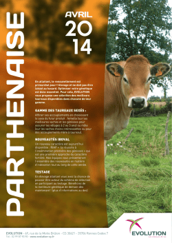 Gamme des taureaux sex&eacute;s : Nouveaut&eacute;s IBovaL