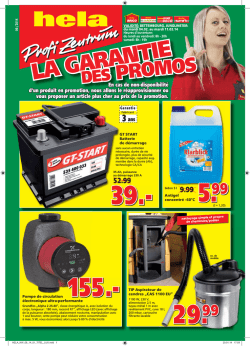 LA GARANTIE - Hela Profi Zentrum