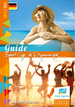 Guide pratique 2014-2015 - Office de Tourisme de Saint Cyprien