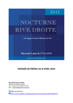 T&eacute;l&eacute;charger le DP 2015 - Nocturne Rive Droite