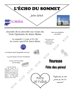 T&eacute;l&eacute;chagez le journal en format PDF - Municipalit&eacute; de St