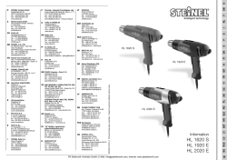 Bedienungsanleitung Steinel Heißluftgebläse HL
