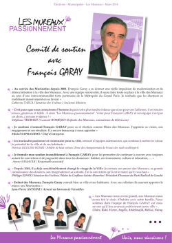 Comité de soutien - Les Mureaux passionnément