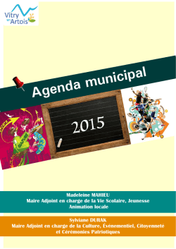 CALENDRIER 2015 - Commune de Vitry-en