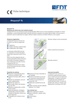 Fiche technique Rhepanol® fk