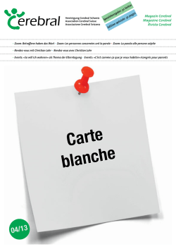 Der Autor - Vereinigung Cerebral Schweiz