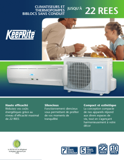 Brochure descriptive - Alary Climatisation