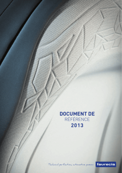 Document de référence 2013