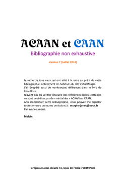 Biblio ACAAN V7 - Virtual Magie
