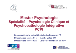 Pr&eacute;sentation sp&eacute;cialit&eacute; Master PCPI pour M1