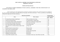 election of three members of the national - Maurice