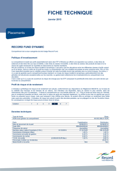 Record Fund Dynamic - BE6264508548 (capitalisation)