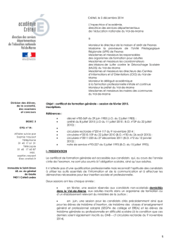 Circulaire d&eacute;partementale CFG 2014-2015