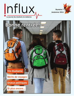 Influx &ndash; Octobre 2014 - AG&Eacute;&Eacute;MUS