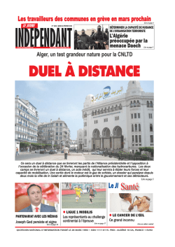 DUEL &Agrave; DISTANCE - Le Jeune Independant