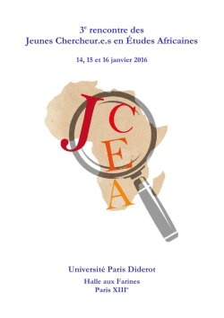 est en ligne - 3e Rencontre des Jeunes Chercheur.es en &Eacute;tudes