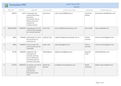 formulaire PFE