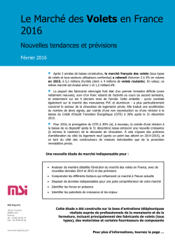 Le March&eacute; des Volets en France