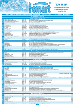 tarif - SuperSmart