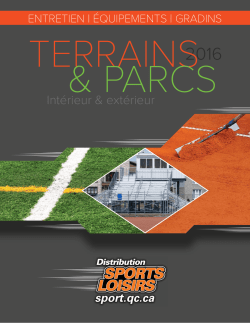Printemps 2016 - Distribution Sports Loisirs
