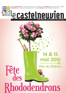 journal municipal mai 15 - Ville de Châteauneuf-sur