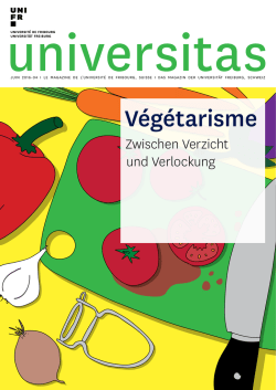 Végétarisme - Université de Fribourg