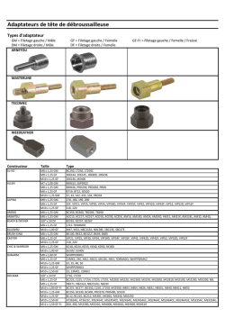 Adaptateurs de t&ecirc;te de d&eacute;broussailleuse