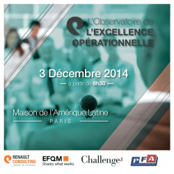 3 D&eacute;cembre 2014 - Renault Consulting