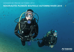 nouveaut&eacute;s plong&eacute;e bouteille automne/hiver 2014